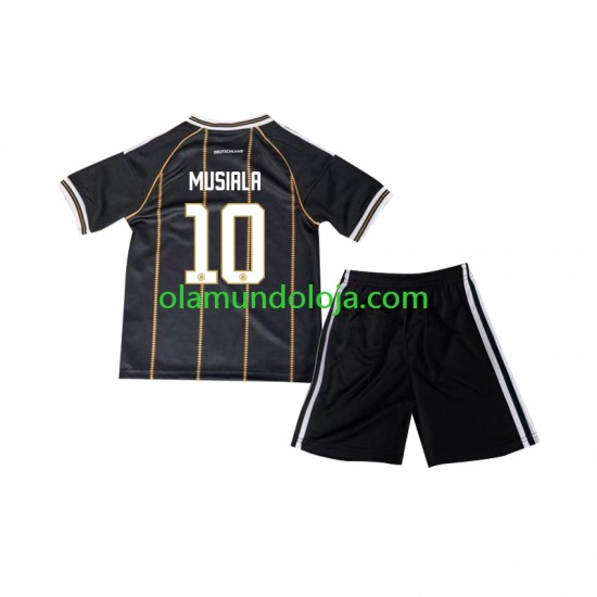 Camisola Alemanha Jamal Musiala 10 Criança Equipamento Terceiro Copa do Mundo 2026 Manga Curta